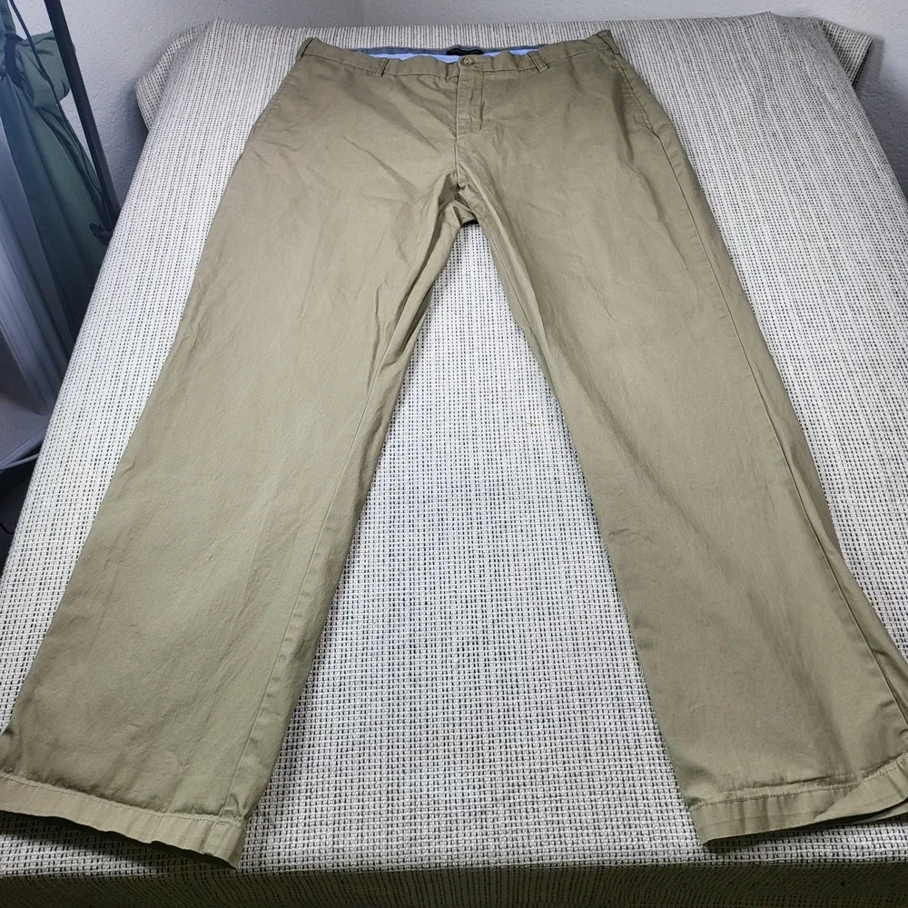 Banana Republic‎ Gavin Pants Mens 38x32 Beige Chino Straight Leg Casual Fit